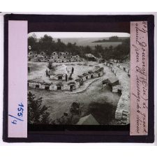 De la Somme à l'Aisne. L'ancien front, septembre 1914- mars 1917. Gournay (Oise). Le grand chenil pour le dressage des chiens.