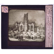 Guerre de 1870 - 3ème et 4ème parties. Ruines de Péronne après le bombardement.