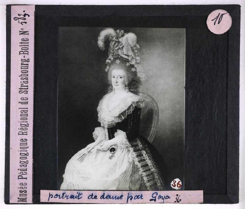 Industrie dentellière II. Portrait de dame par Goya.