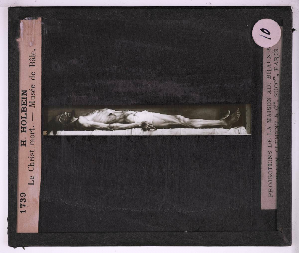 La Peinture allemande et la peinture anglaise. H. Holbein. Le Christ mort. Musée de Bâle.