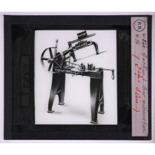 Les Machines-outils. Deuxième partie : machines diverses. Machine à scier alternative.