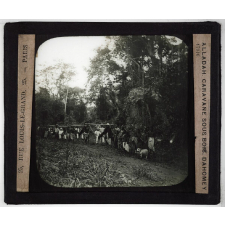 Colonies Dahomey. Alladah. Caravane sous bois.