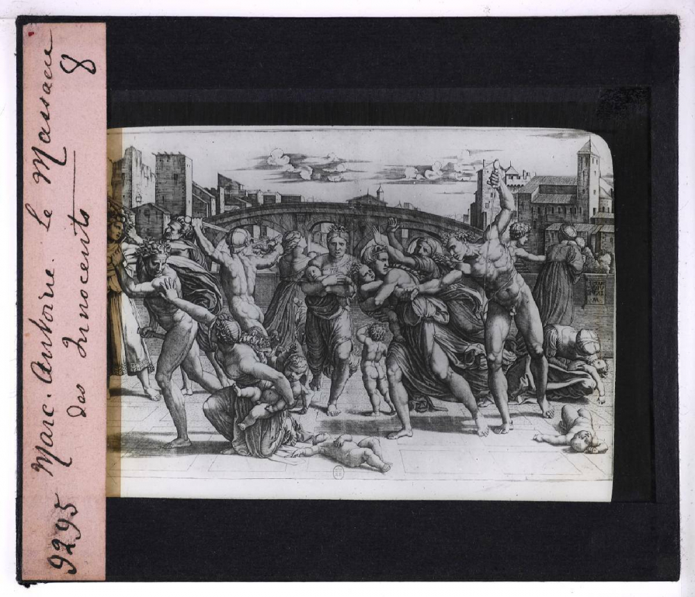 Histoire de la gravure. Marc-Antoine. Le Massacre des Innocents.
