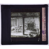 Scènes de la vie des paysans. Machine à battre vers 1740.