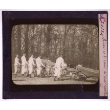 Les Travaux du génie dans un régiment de sapeurs mineurs. II. Manoeuvres de pontage. Mise à l'eau d'une nacelle.