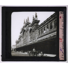 Architecture au 19e siècle. Paris, la gare du Nord.