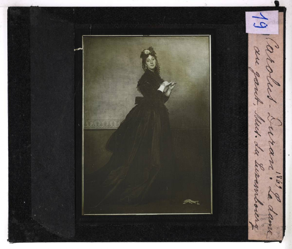 Le Costume au XIXè siècle. Carolus-Duran. La dame au gant. Mus. du Luxembourg.