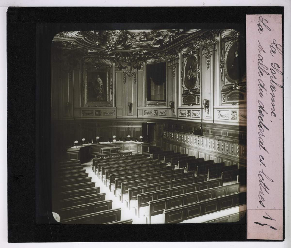 La Sorbonne. La salle du doctorat ès lettres.