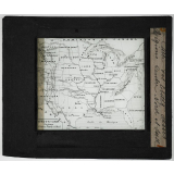 Etats-Unis. Régions centre, Nord et Sud. Carte.