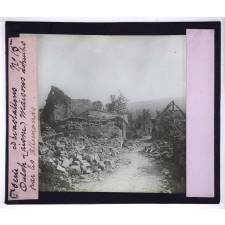 Dévastations. Oulch (Aisne). Maisons détruites par les Allemands.