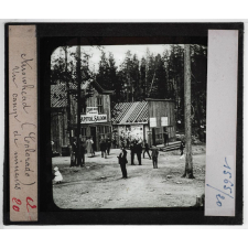 Etats-Unis. Région des montagnes Rocheuses. Arrowhead (Colorado). Un camp de mineurs.