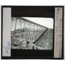 Etats-Unis Ouest. Chemin de fer transcontinental. Pont métallique.