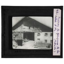 Autriche. Maison de paysans de la vallée d'Otz.