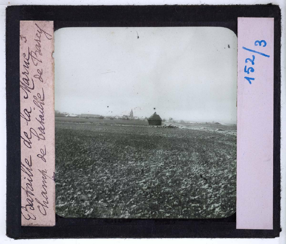 La Bataille de la Marne. Le théâtre des combats de 1915. Champ de bataille de Barcy.