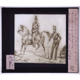 Le Costume militaire en France. 4ème série. Artillerie à cheval et artilleur à pied en 1840.