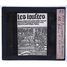 Origines de l'imprimerie en France. Programme de tournoi. Pierre-le-Caron.