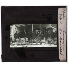 Etats-Unis. Alaska. Juneau. Départ des mineurs.