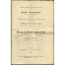Salonique. Notices sur les vues.
