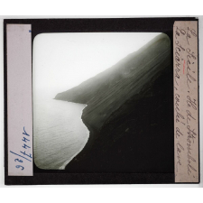 Sicile. Ile de Stromboli. La Sciarra, coulée de lave.