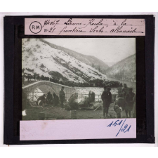 La Retraite des Serbes en Albanie après la campagne de 1915. Lioum-Koula, à la frontière serbo-albanaise.