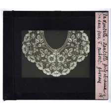 La Dentelle. Dentelle polychrome en soie par F. Aubert. Fuseau.
