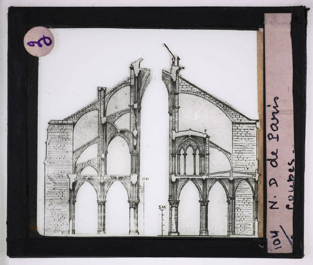 Notre-Dame de Paris. Coupes.