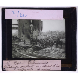 Le Nord en 1918. Valenciennes. Passage construit au-dessus d'un entonnoir de mine.