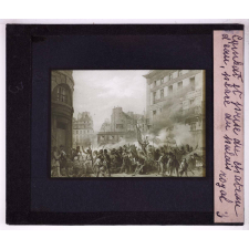 Paris sous la Seconde République (1848-1852). Combat et prise du château d'eau, place du palais royal.