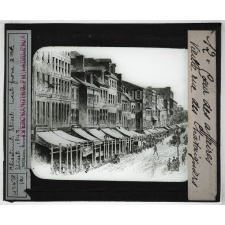 Etats-Unis. Cœur des affaires, vieille rue des Châtaigniers. Chestnut street, west from 2nd street, 1843.
