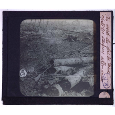 Verdun en février-mars 1916 (en arrière de la bataille). Au nord du fort de Vaux, après les attaques allemandes.