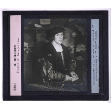 Peinture allemande. H. Holbein. Portrait de Georges Gize.