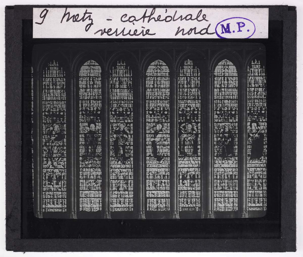 Pays messin. Metz. Cathédrale verrière nord. 