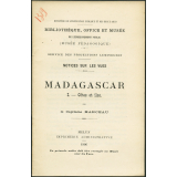 Madagascar. I - Côtes et îles. Notices sur les vues. 