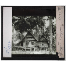 Sumatra. Hutte de pêcheurs.