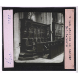 La Basilique de Saint-Denis. Les stalles du chœur.