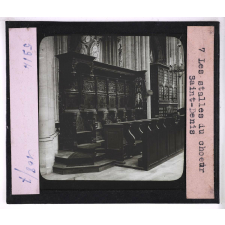 La Basilique de Saint-Denis. Les stalles du chœur.