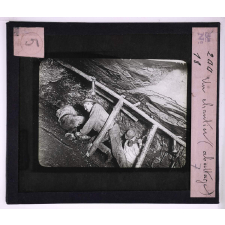 Le Travail au fond d'une houillère. Un chantier (abattage).