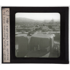 Syrie, Palestine. Damas. Panorama vers la mosquée des Omniades.