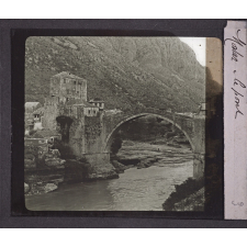 Yougoslavie. Mostar, le pont.