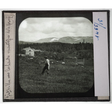 Suède. Vue vers les hautes montagnes de la Norvège.