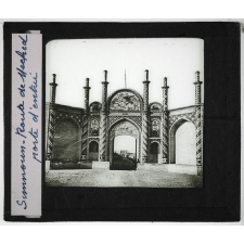 Iran. Simnoun. Route de Meched porte d'entrée.