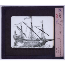 La Marine depuis les origines jusqu'au XVIIe siècle. Galéasse (gravure ancienne).