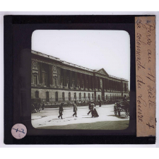 Paris au XVIIè siècle. La colonnade du Louvre.