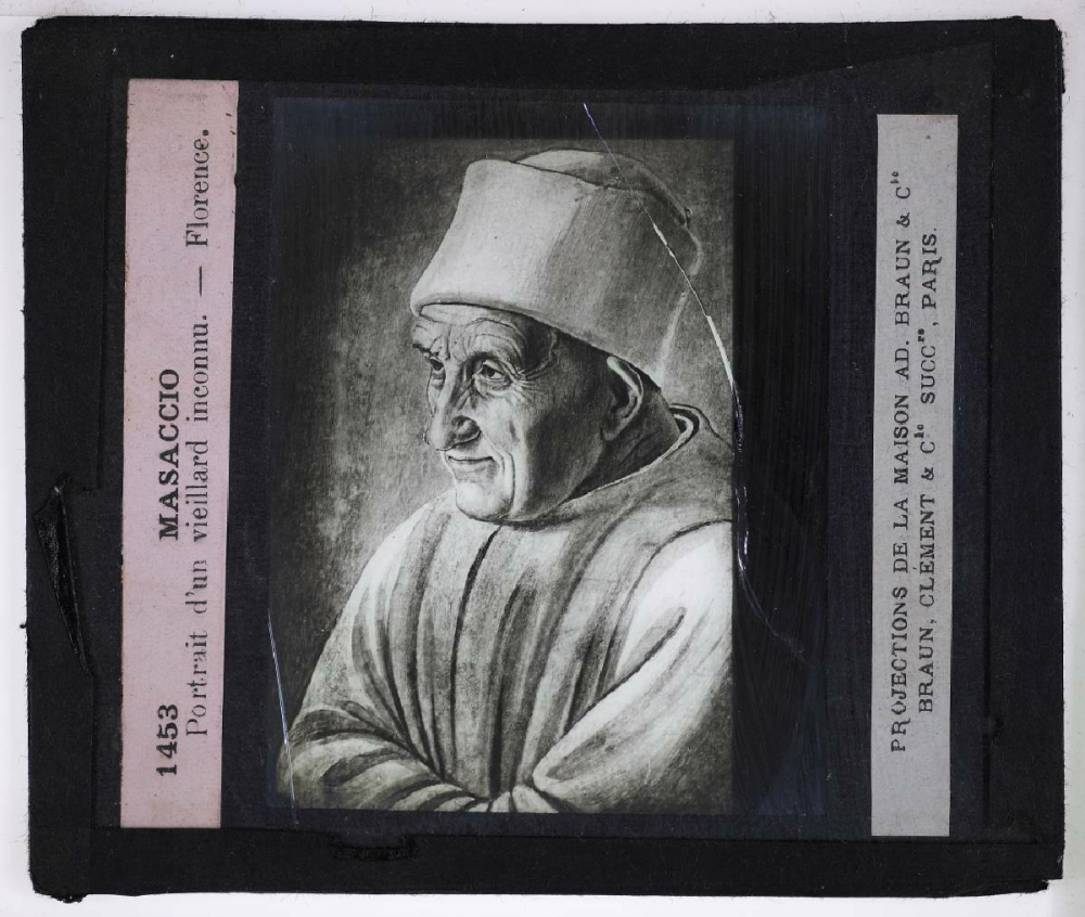 La Peinture italienne. Masaccio. Portrait d'un vieillard inconnu. Florence.