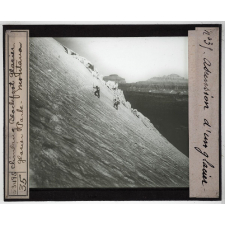 Géographie divers. Climbing Blackfoot glacier. Glacier Park. Montana. Ascension d'un glacier.
