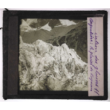 L'Action des glaciers. Argentière : le glacier de Lognan.