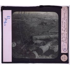 Guerre 1914-1918. Champs de bataille. Bataille de Verdun. Au fort de Vaux, après les attaques allemandes de 1916.