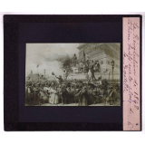 Paris sous la Seconde République (1848-1852). Le trône brûlé sur la place de la Bastille.