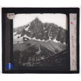 Mont-Blanc. Chalet du Montenvers. Aiguille du Dru.
