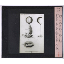 Histoire des Montgolfières et des premiers ballons (1783-1800). La Chaloupe D. Essai de dirigeable, 1785.